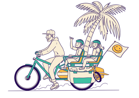 My kind of Traffic!  Cargo Bike, Nuevo 2 wheel minivan T-shirts..