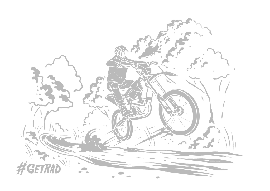 get rad enduro motorcycle single track shirt Bass Lake Edition