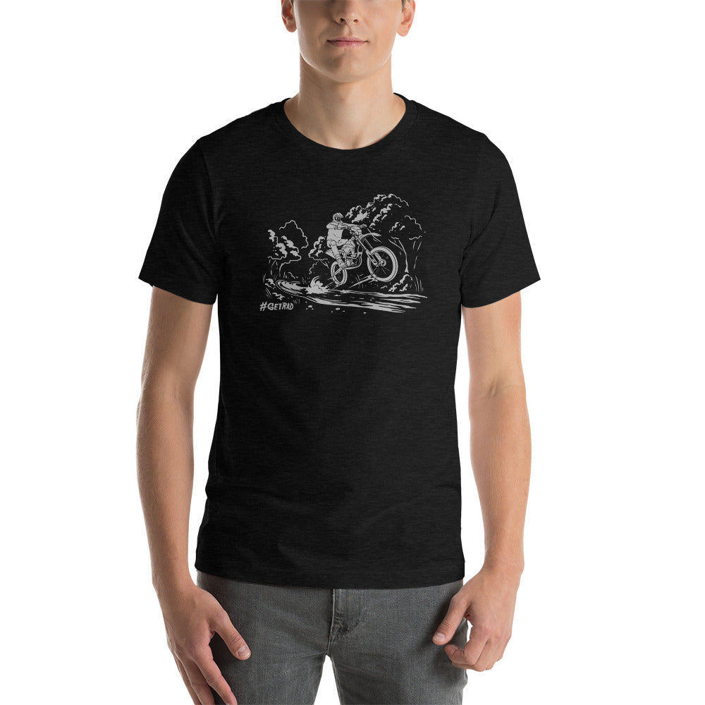 ▷ Super t-shirt moto cross sur fond blanc